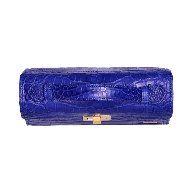 Kelly.T - Blue Nile Crocodile Leather Bag