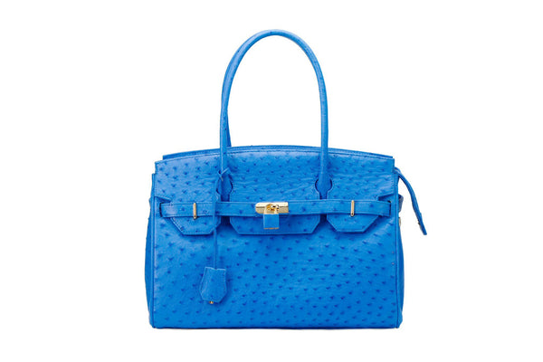 SANDI - Ostrich Leather handbag, ADELE