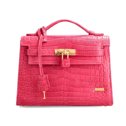 Kelsey - Pink Nile Crocodile Leather Bag