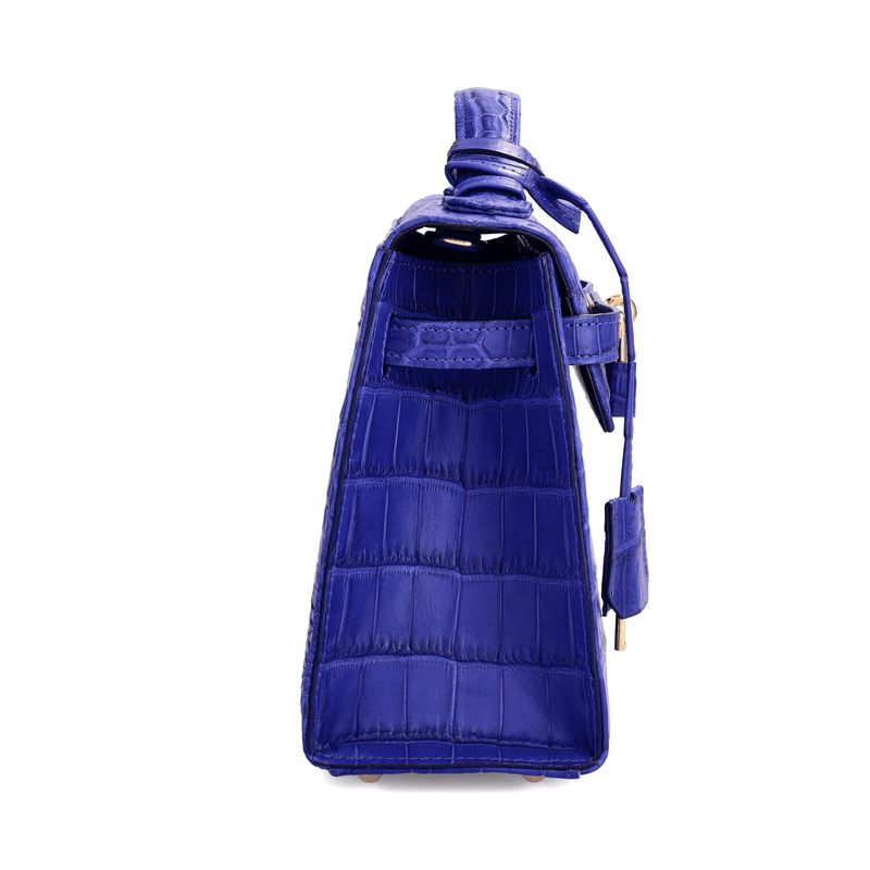 Kelsey - Blue Nile Crocodile Leather Bag