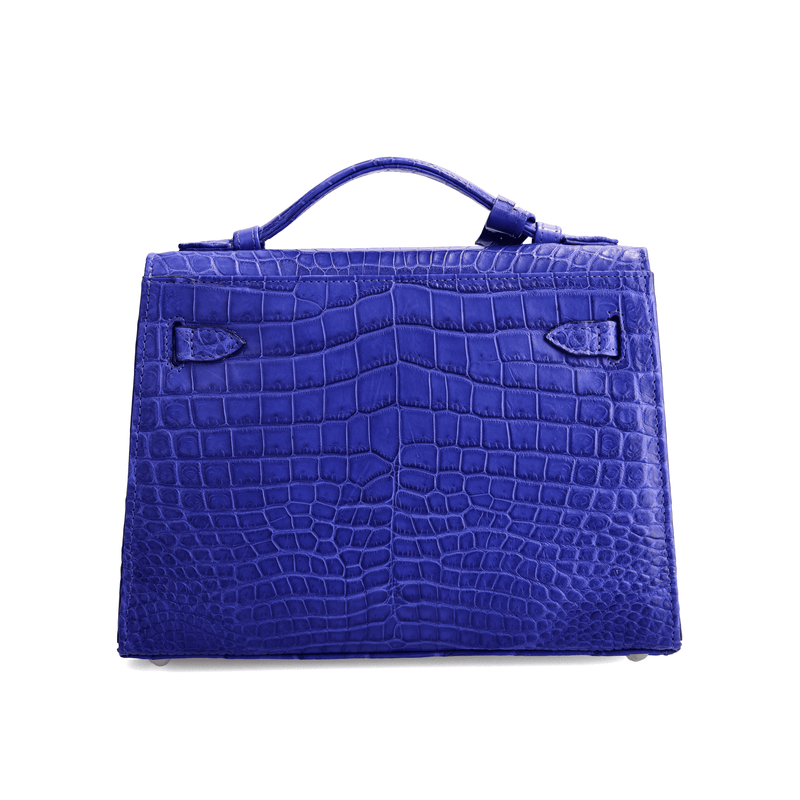 Kelsey - Blue Nile Crocodile Leather Bag