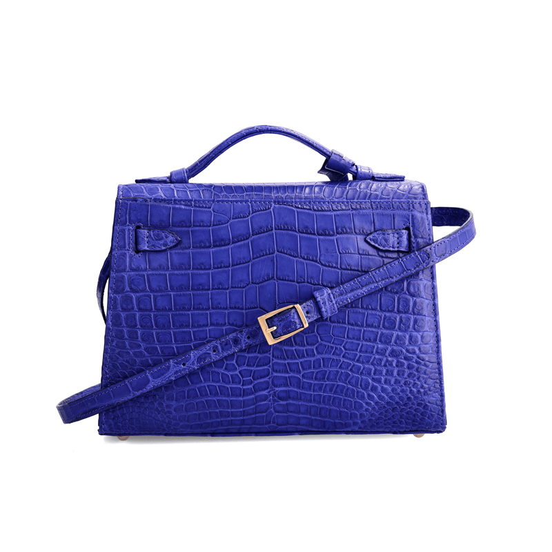 Kelsey - Blue Nile Crocodile Leather Bag