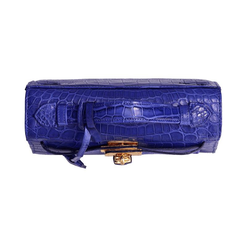 Kelsey - Blue Nile Crocodile Leather Bag