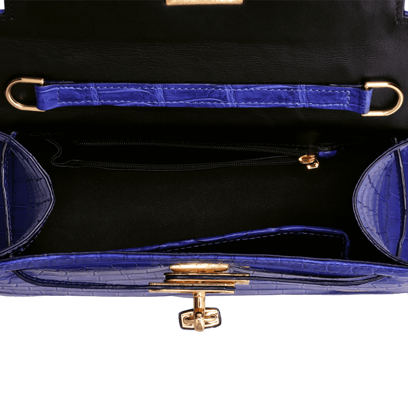 Kelsey - Blue Nile Crocodile Leather Bag