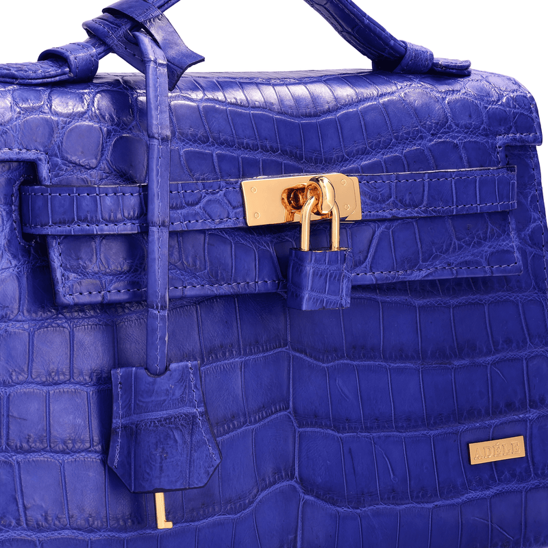 Kelsey - Blue Nile Crocodile Leather Bag