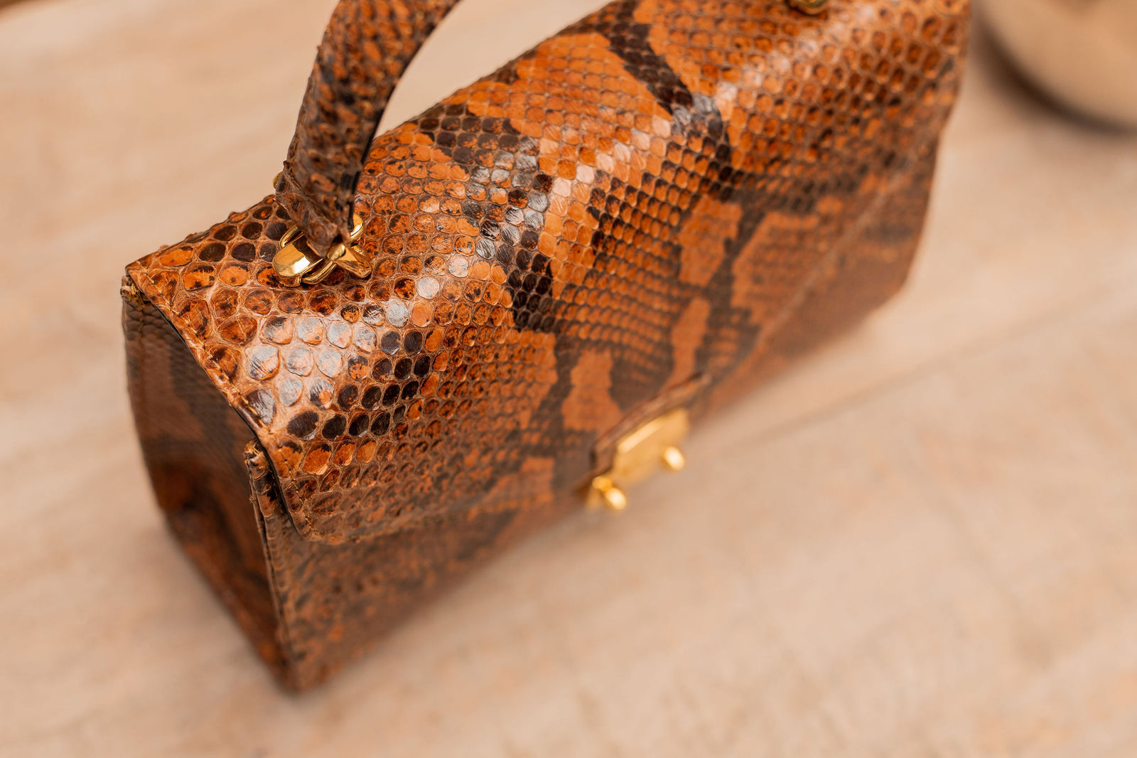 Daniella African Python Handbag | ADELE Exclusive Luxury Design