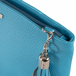 Lana - Blue Cow hide  Leather clutch/sling bag
