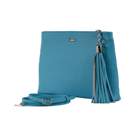 Lana - Blue Cow hide  Leather clutch/sling bag